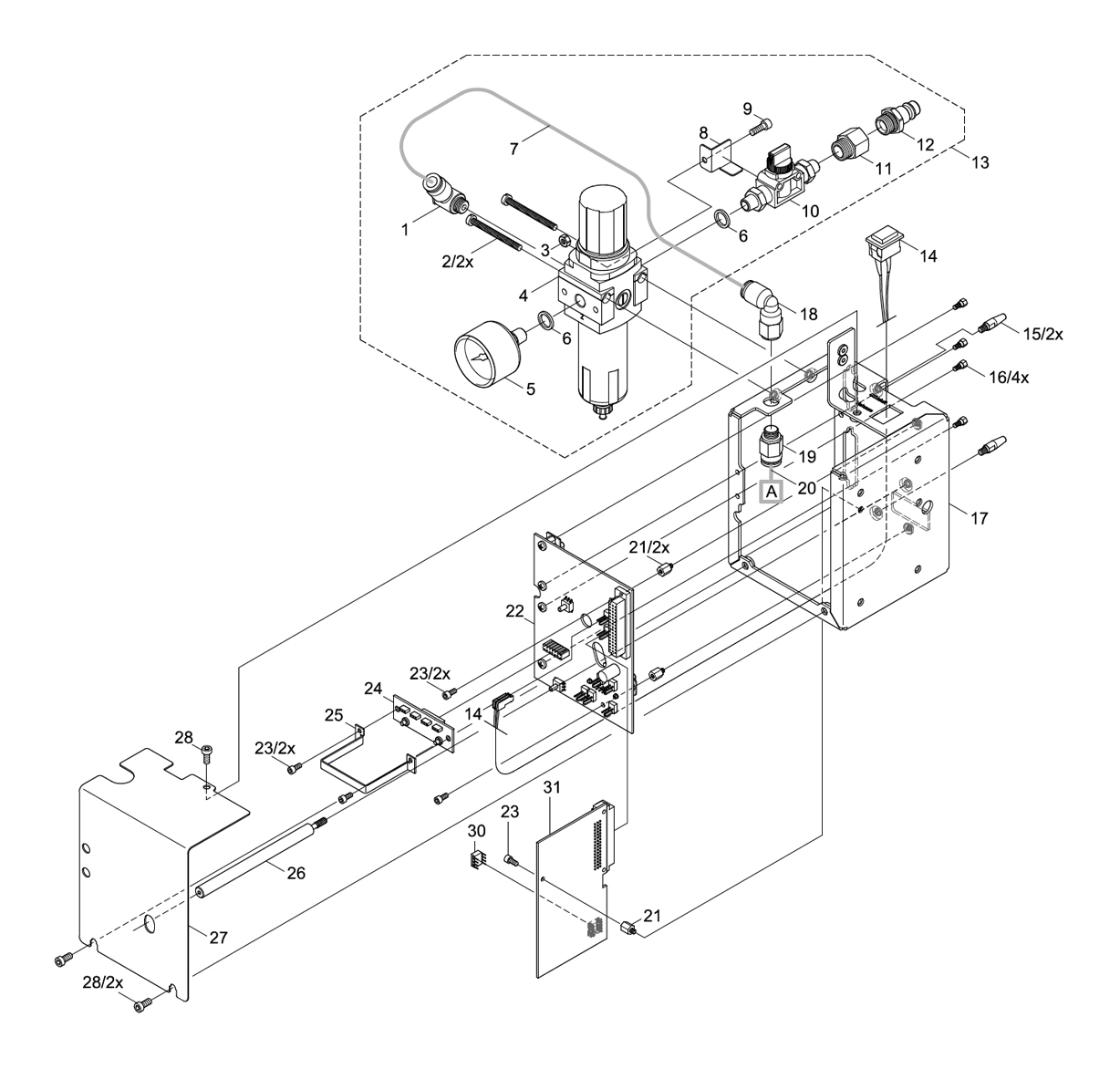 Chassis PCB Service Unit